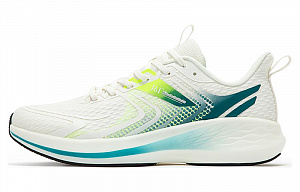 361° QU!KFOAM Cushioning Anti-Slip And Wear-Resistant Low-Top Running Shoes Men's White Green