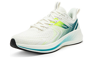 361° QU!KFOAM Cushioning Anti-Slip And Wear-Resistant Low-Top Running Shoes Men's White Green 1 2994441