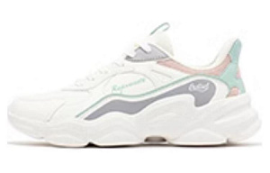 361° Wear-Resistant Running Shoes Women's White Purple
