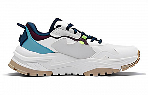 361° Abrasion Resistant Slip Resistant Cushioning Low Top Running Shoes White Blue 1 2994503