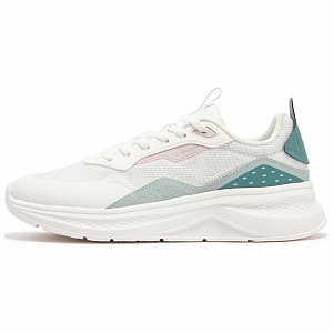 361° Abrasion Resistant Breathable Low Top Casual Running Shoes Women's White Green