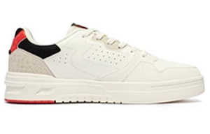 361° Anti-Slip Wear-Resistant Low-Top Skateboard Shoes Men's White Red 1 2994697