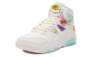 361° Anti-Slip Wear-Resistant High-Top Skateboard Shoes Women's White Yellow Green 1 2994756