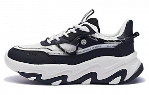 361° Lightweight, Wear resistant, And Non slip Low Top Sports Casual Shoes Women's Black White