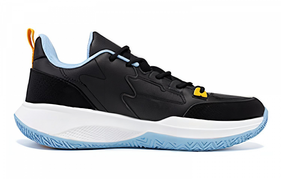 361° Cushioning Wear-Resistant Low-Top Basketball Shoes Men's Black Blue