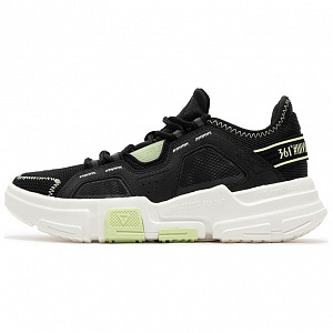 361° Anti-Slip Wear-Resistant Low-Top Casual Shoes Men's Black Green