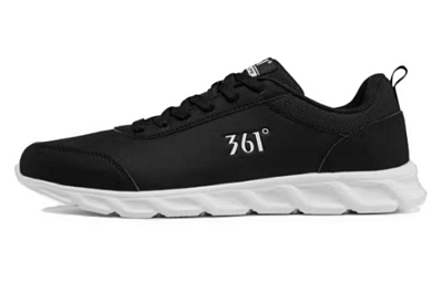 361° Balance Lightweight Low-Top Running Shoes Men's Black White