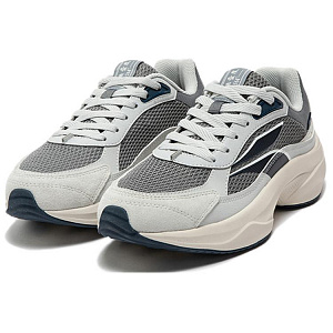 361° Anti-Slip Wear-Resistant Low-Top Casual Shoes Men's Gray Black 1 2995153