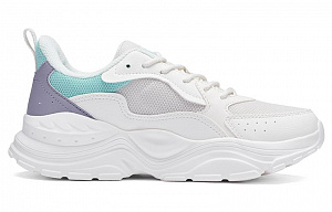 361° Life Collection Anti Slip Wear Resistant Lightweight Coverage Low Top Casual Shoes Women's White Cyan Purple 1 2995221