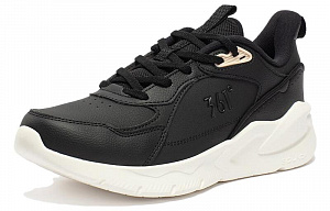 361° Cushioning Lightweight Low Top Running Shoes Women's Black Pink 1 2995255