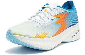 361° Flame ST Triangle Plum Cushioned Wear-Resistant Breathable Low-Top Running Shoes Men's White Blue 1 2995286