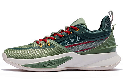 361° Restraint 3 Basketball Shoes Men Low-Top Green/White