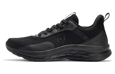 361° Anti Slip Wear Resistant Low Top Running Shoes Men's Black