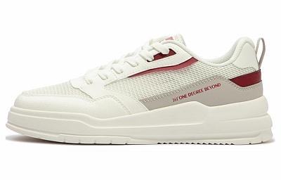 361° Lightweight Low-Top Skateboard Shoes Men's White Beige Red