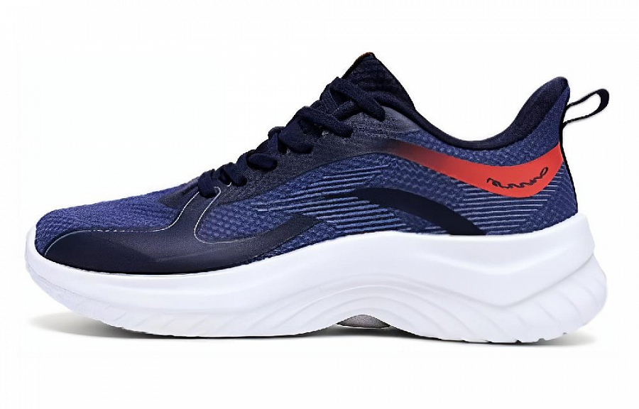 361° Cushioning Wear-Resistant Low-Top Running Shoes Men's Industrial Blue
