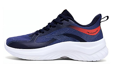 361° Cushioning Wear-Resistant Low-Top Running Shoes Men's Industrial Blue