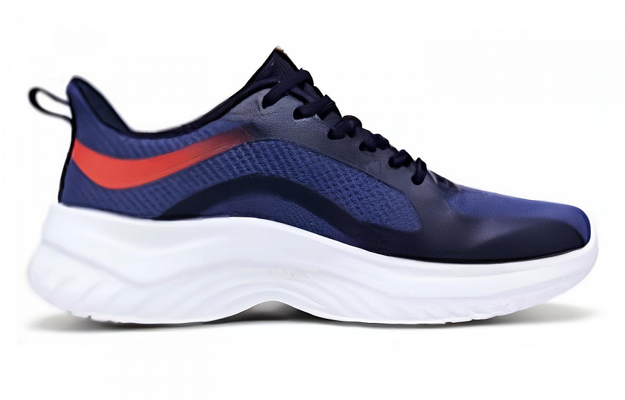 361° Cushioning Wear-Resistant Low-Top Running Shoes Men's Industrial Blue