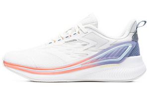 361° Night Shadows Cushioning Anti-Slip And Wear-Resistant Low-Top Running Shoes Women's White Blue Orange