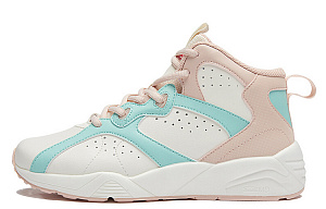 361° QU!KFOAM Durable Breathable Mid-Top Basketball Shoes Women's White Pink