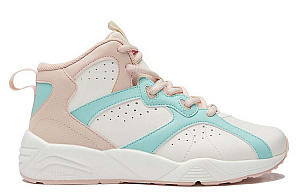 361° QU!KFOAM Durable Breathable Mid-Top Basketball Shoes Women's White Pink 1 2995986