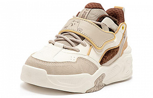 361° Thermal Slip Resistant Low Top Skateboard Shoes Women's Beige 1 2996026