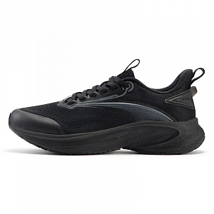 361° Speed Breathable Slip-Resistant Low-Top Casual Running Shoes Women's Obsidian Black Smoke Gray