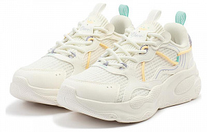 361° Cushioning Anti-Slip And Wear-Resistant Low-Top Running Shoes Women's White Purple 1 2996053
