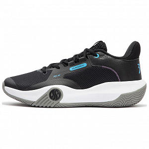 361° Abrasion Resistant Low Top Basketball Shoes Men's Black Blue