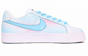 Custom Soccer Shoes Nike Court Royale Wear-Resistant Slip-Resistant Low-Top Skateboard Shoes Unisex Blue Pink 1 2996140