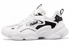 361° Anti-Slip Wear-Resistant Low-Top Sports Casual Shoes Women's White Black