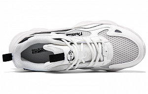 361° Anti-Slip Wear-Resistant Low-Top Sports Casual Shoes Women's White Black 1 2996152