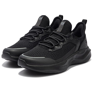 361° Breathable Lightweight Low-Top Casual Running Shoes Women's Obsidian Black 1 2996219