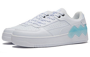 361° Abrasion Resistant Breathable Low top Skateboard Shoes Women's White Blue 1 2996266