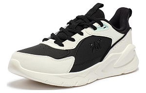 361° Cushioning Slip Resistant Low Top Running Shoes Women's White Black 1 2996294