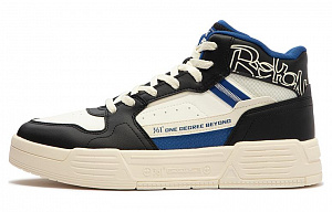 361° Warm High-Top Skateboard Shoes Men's White Black Blue