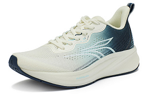 361° QU!KFOAM Abrasion Resistant Breathable Low Top Running Shoes Men's White Blue 1 2996409