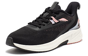 361° Cushioning Anti-Slip And Wear-Resistant Low-Top Running Shoes Women's Black Pink 1 2996575