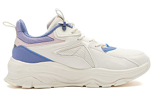 361° Anti Slip Wear Resistant Low Top Sports Casual Shoes Women's Beige Blue 1 2996580