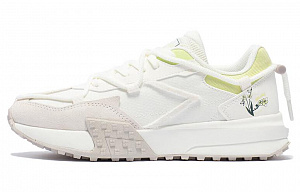 361° Anti-Slip And Wear-Resistant Breathable Low-Top Casual Shoes Women's White Green