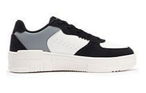 361° Anti-Slip Wear-Resistant Mid-Top Skateboard Shoes Women's White Black 1 2996734