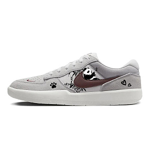 Nike SB Force 58 Skateboard Shoes Unisex Low-Top Gray Brown