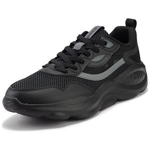 361° Durable Breathable Low-Top Casual Shoes Men's Black Gray 1 2996808
