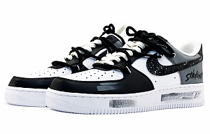 Nike Air Force 1 Anti-Slip Wear-Resistant Low-Top Skateboard Shoes Unisex Black 2 2997013