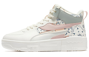 361° Skateboard Shoes Women's Mid top Feather White/Light Peach Pink