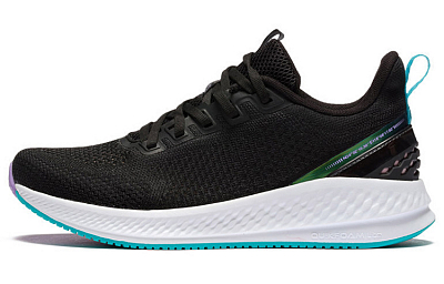 361° Cushioning, Slip Resistant, And Abrasion Resistant Low Top Running Shoes Women's Black Green