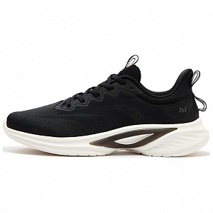 361° Cushioning Low-Top Running Shoes Men's Black White