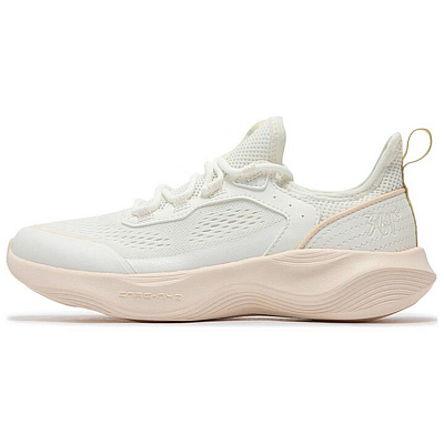 361° Slip-Resistant Breathable Low-Top Casual Running Shoes Women's White Cyan