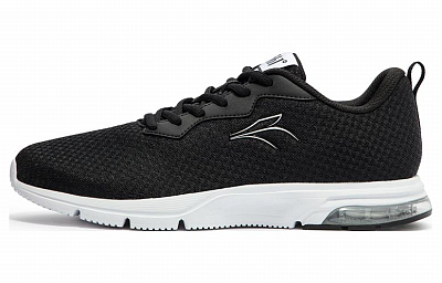 361° Durable Breathable Lightweight Low-Top Running Shoes Men's Black White