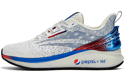 361° Lightweight Breathable And Rebound Low-Top Casual Shoes Women's White Blue