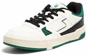 361° Cushioned Slip-Resistant Low-Top Skateboard Shoes Men's Black White Green 1 2997415